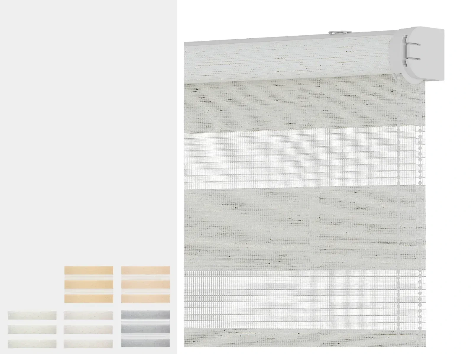 Rolety SOLID M - den a noc - látka BALI