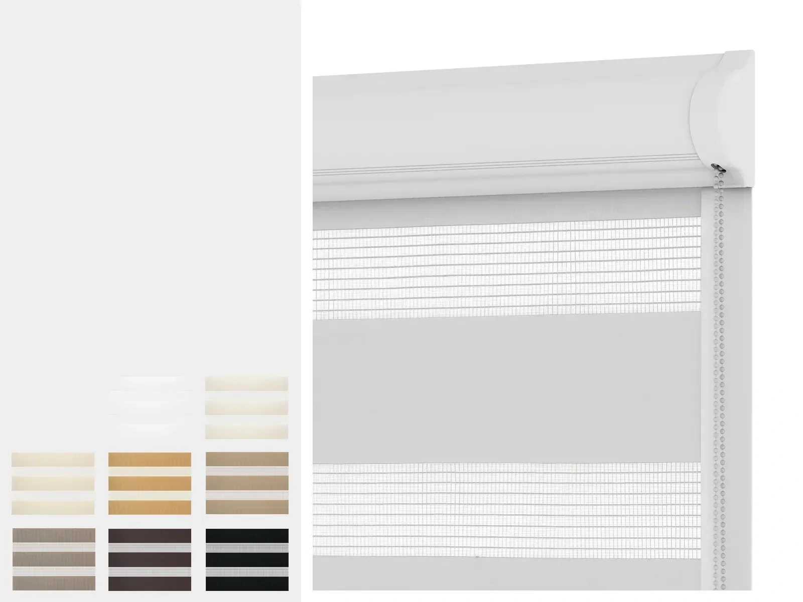 Roleta SWING LITE - den a noc - látka MIAMI