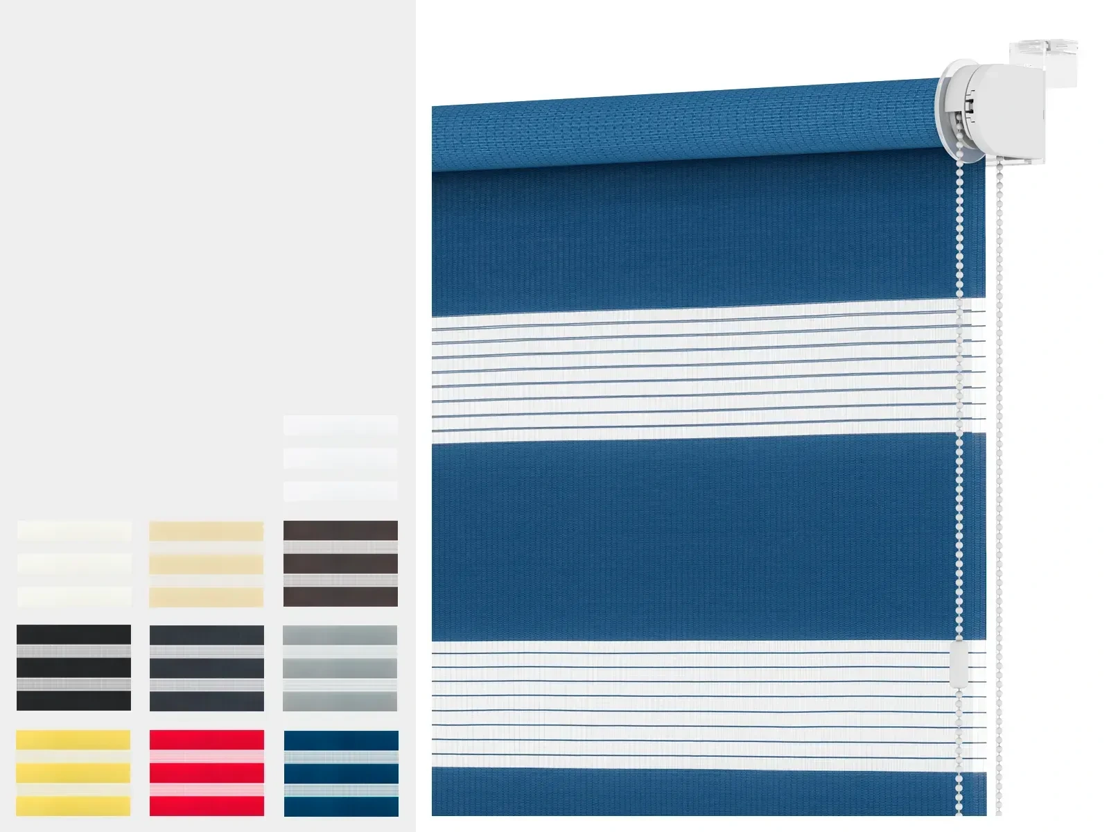 Rolety MINI - den a noc - látka ZAKYNTHOS