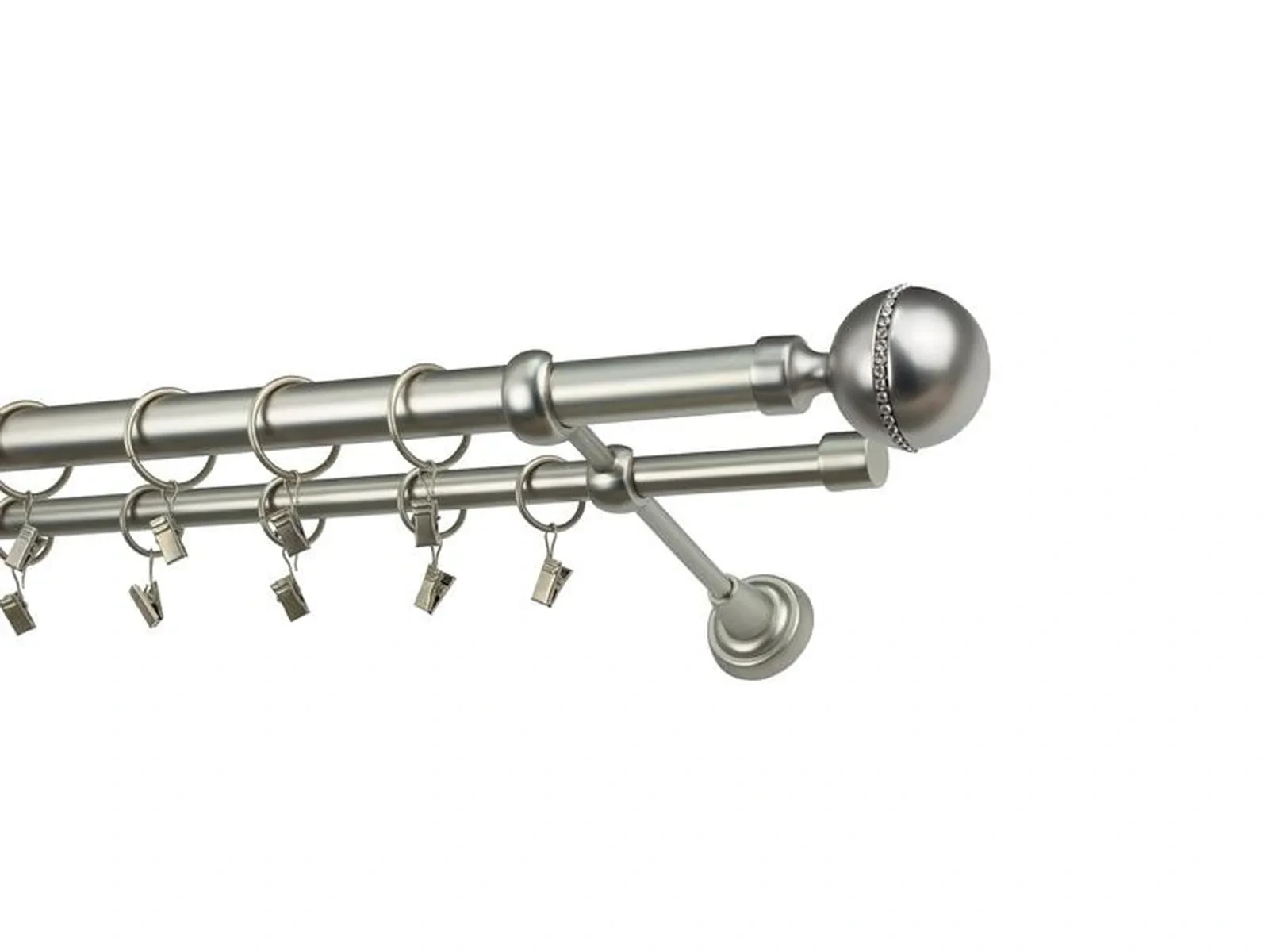 Garnýže 25x16mm - dvouřadá - KALISTO CRYSTAL - satin