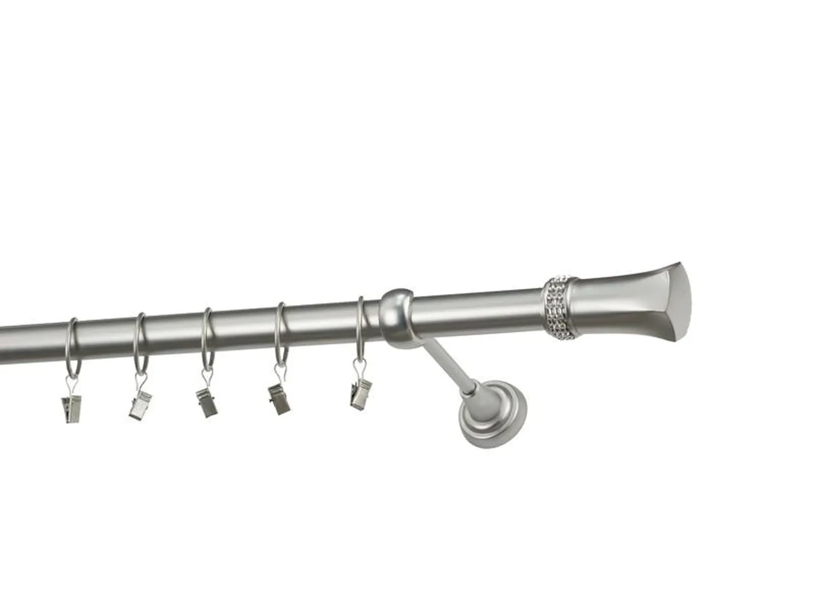 Garnýže 25mm - jednořadá - PLUTON CRYSTAL - satin