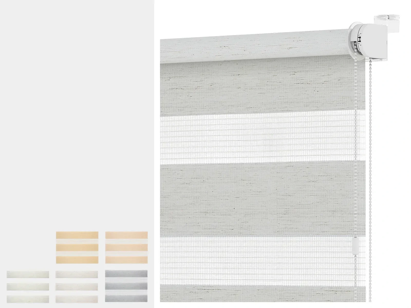 Rolety MINI - den a noc - látka BALI