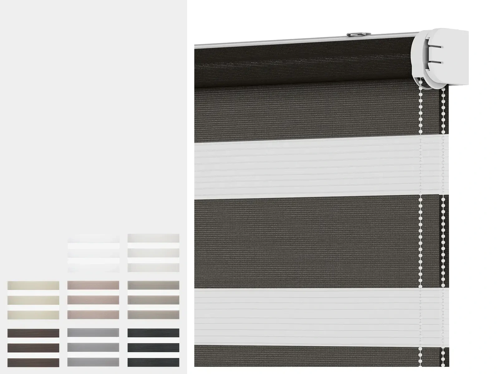 Rolety SOLID M - den a noc - látka SUMATRA