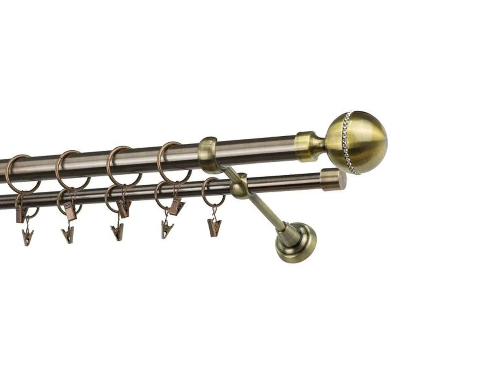 Garnýže 25x16mm - dvouřadá - KALISTO CRYSTAL - antik