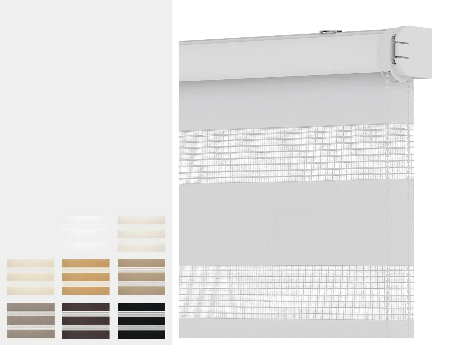 Rolety SOLID M - den a noc - látka MIAMI