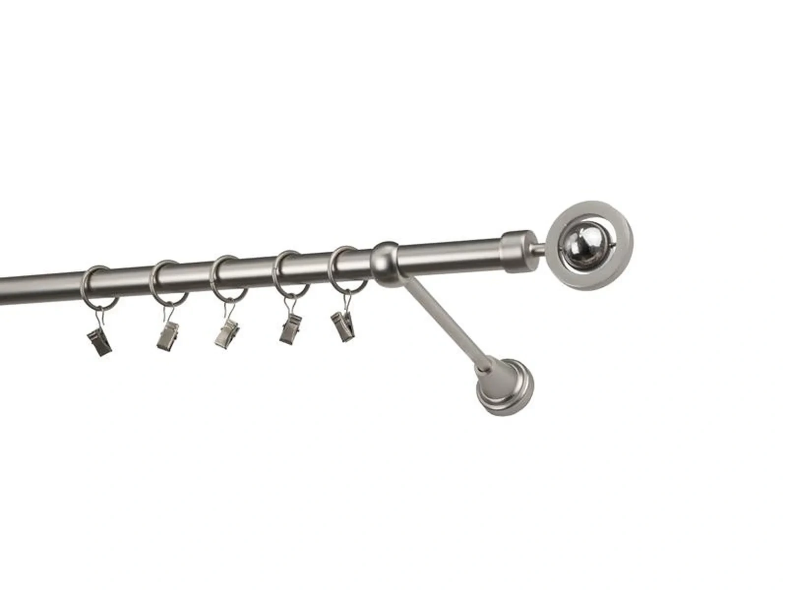 Garniže 19mm - jednoradové - JUPITER - satin