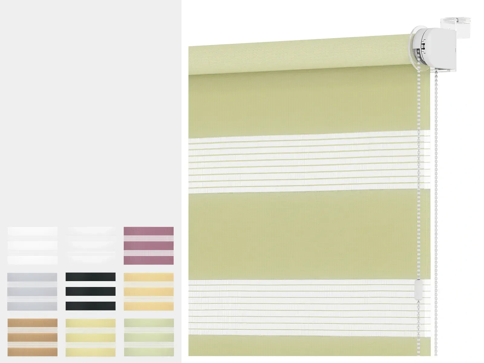 Rolety MINI - den a noc - látka STANDARD