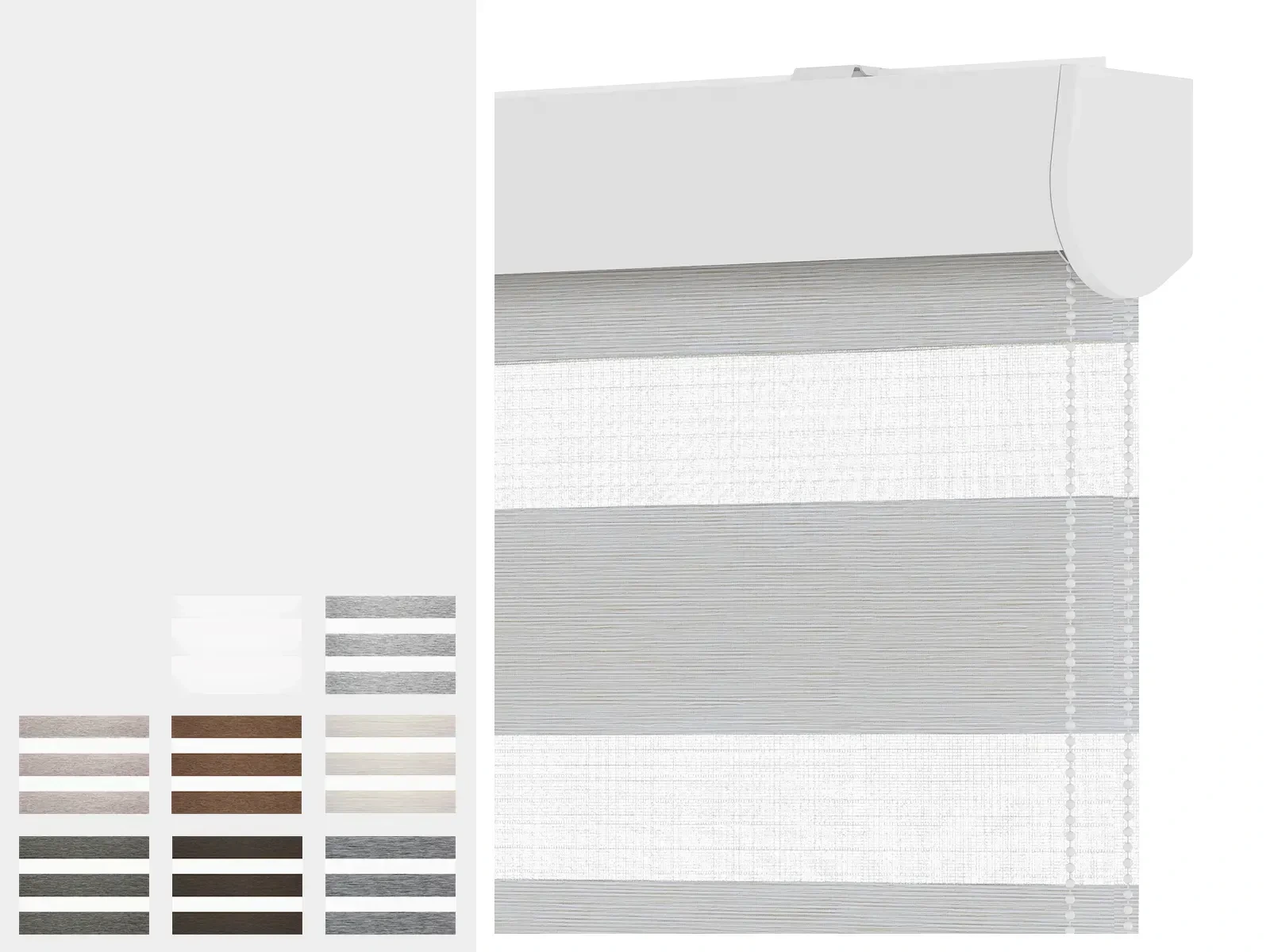 Rolety NOBLE - den a noc - látka MALORKA