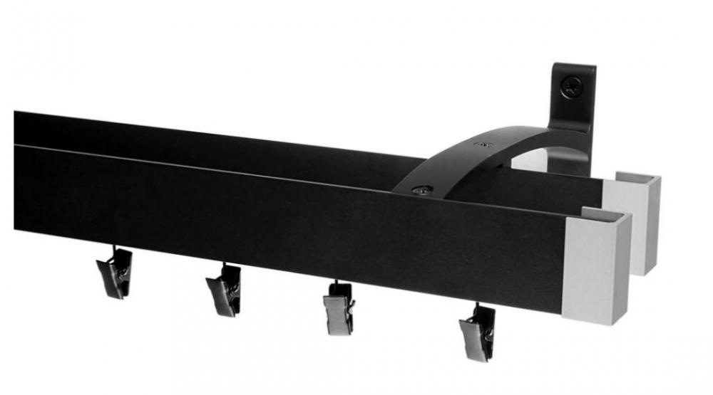 Garnýže MODERN dvouřadá - na stěnu - odstín ČERNÁ