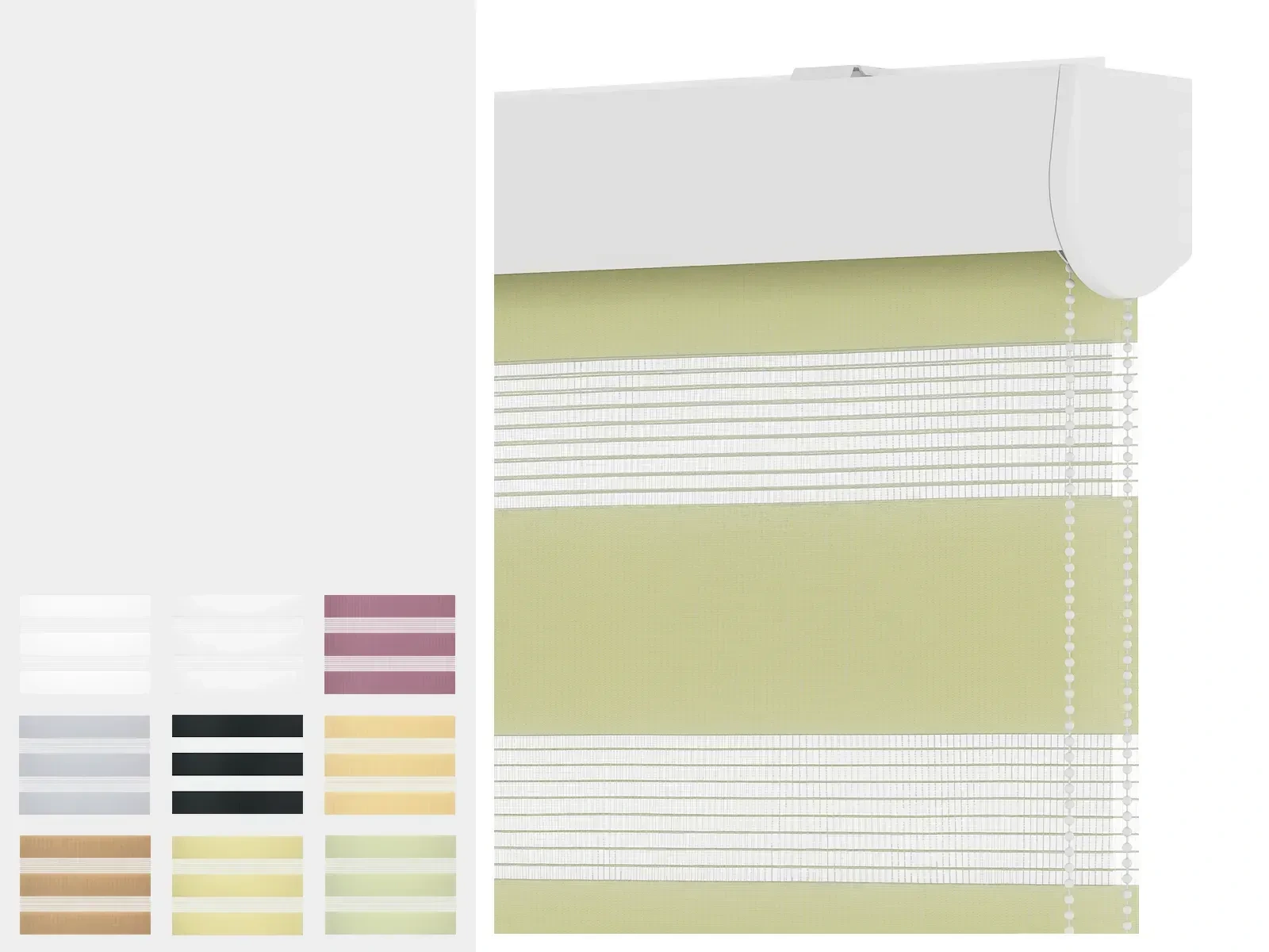 Rolety NOBLE - den a noc - látka STANDARD