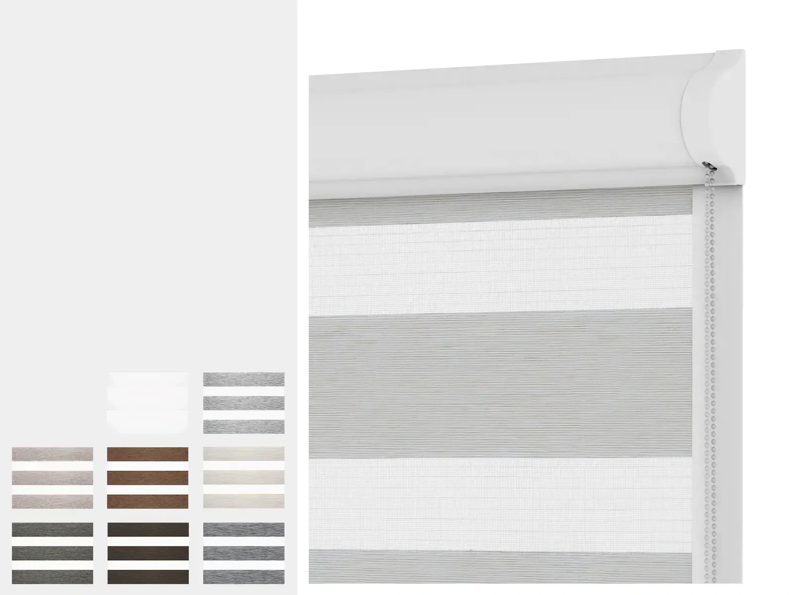 Rolety SWING - den a noc - látka MALORKA