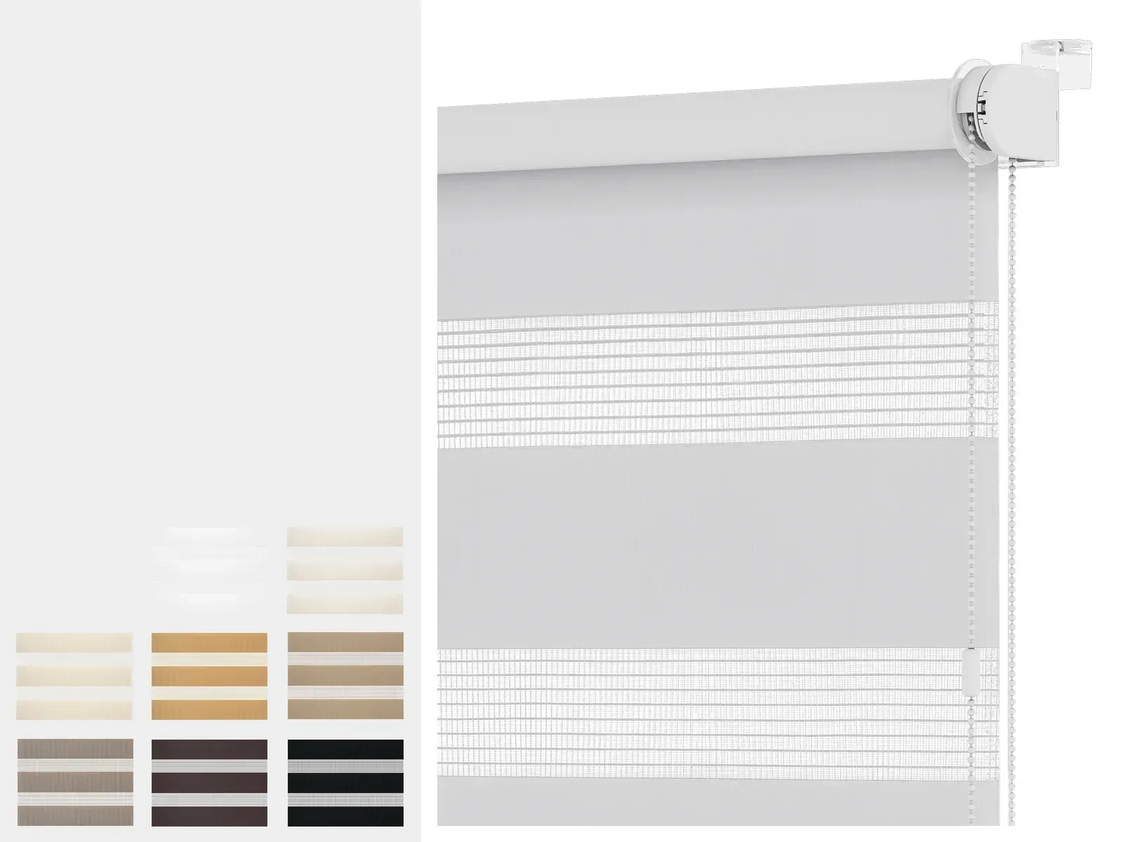 Rolety MINI - den a noc - látka MIAMI