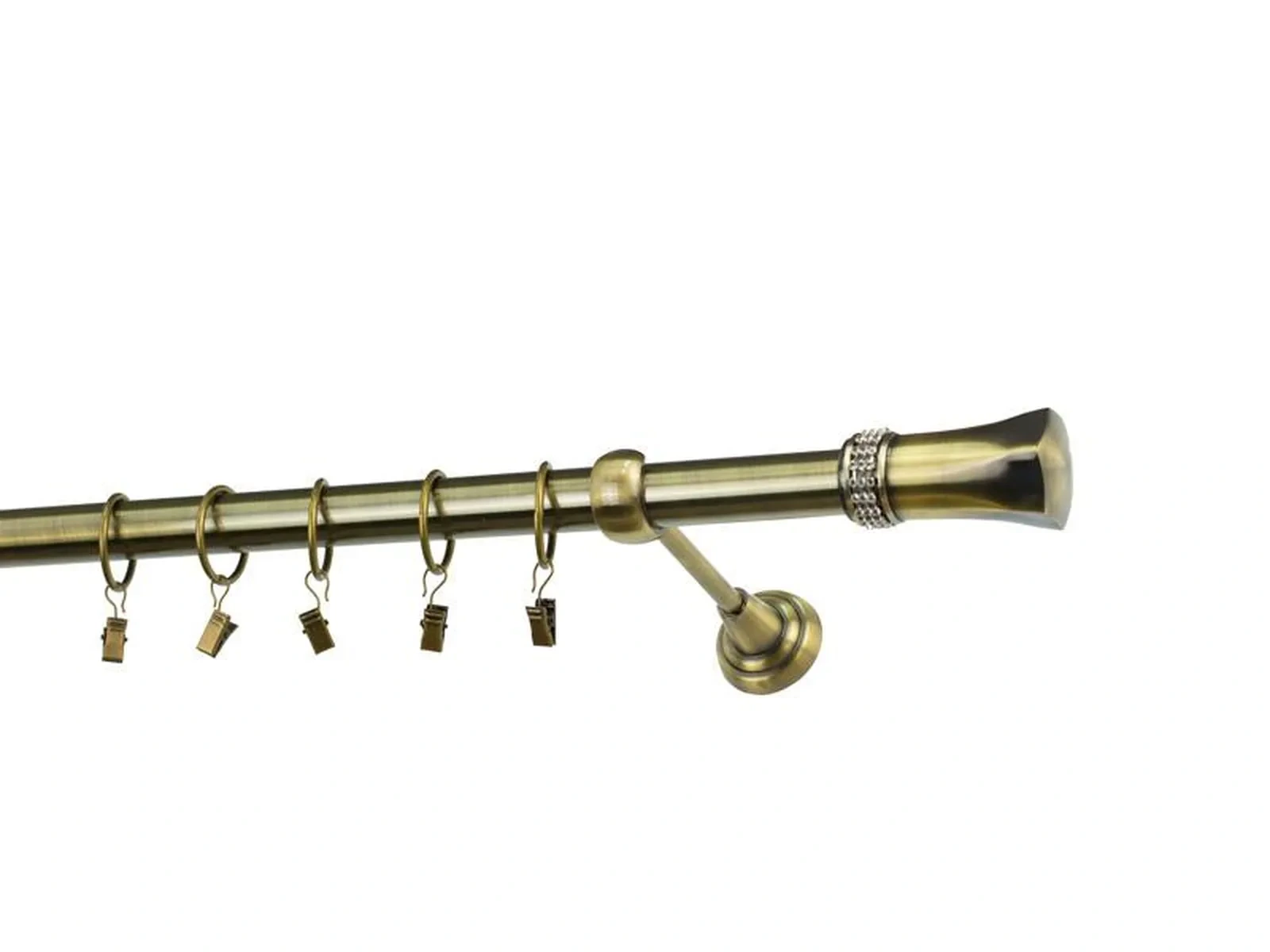 Garnýže 25mm - jednořadá - PLUTON CRYSTAL - antik