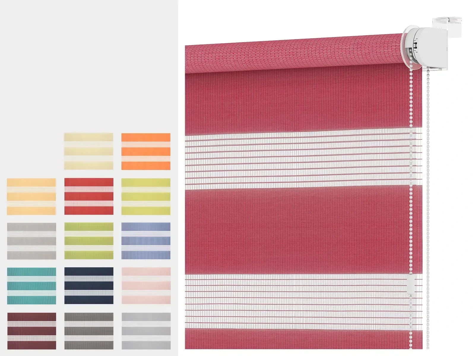 Rolety MINI - den a noc - látka BAHAMA