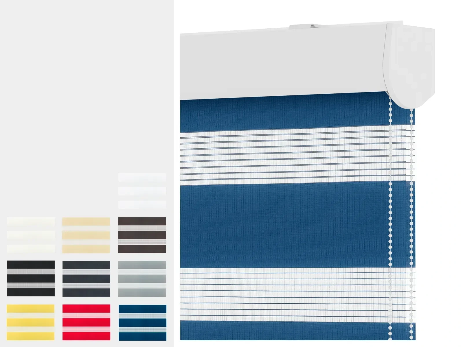 Rolety NOBLE - den a noc - látka ZAKYNTHOS