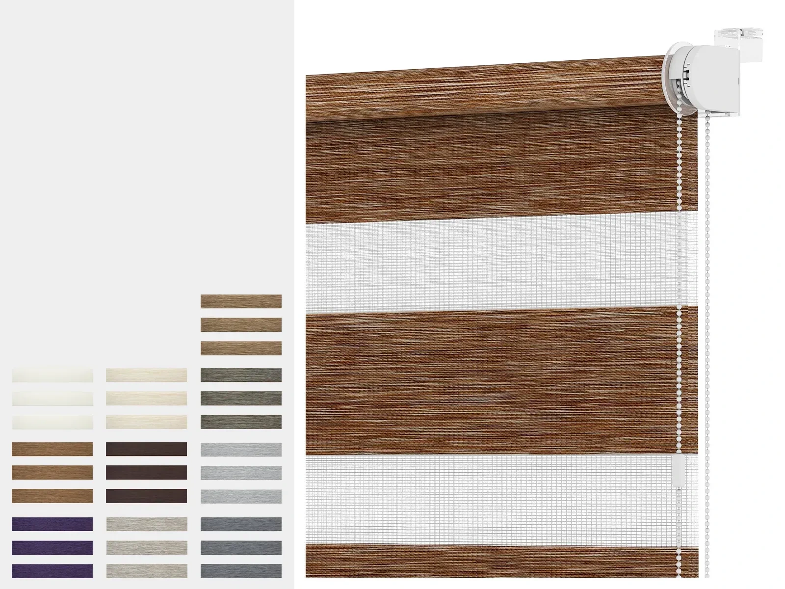 Rolety MINI - den a noc - látka MAURÍCIUS