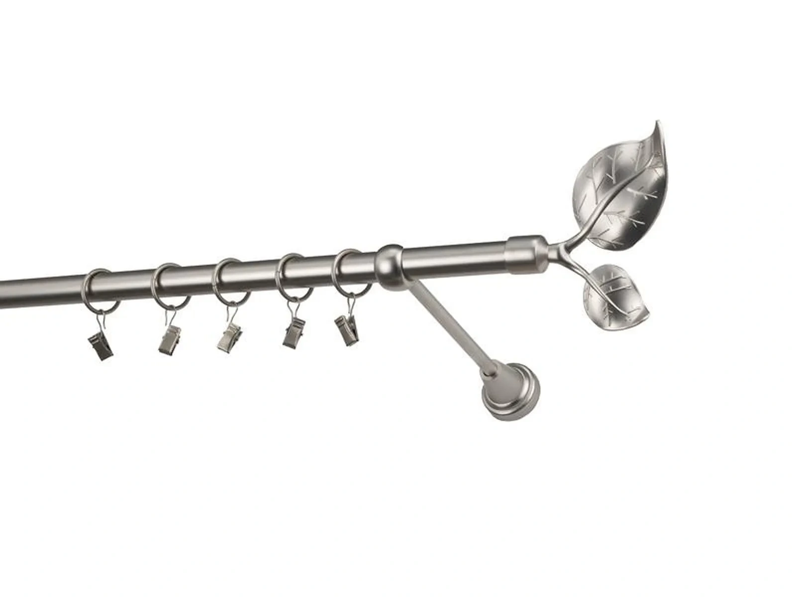 Garniže 19mm - jednoradové - LIST VEĽKÝ - satin