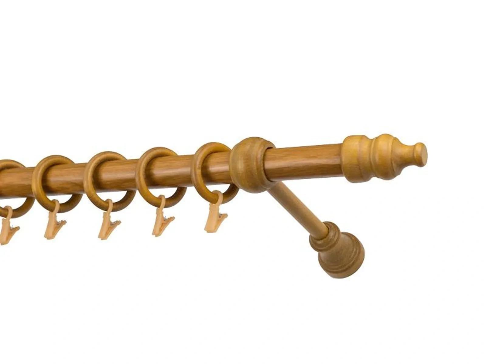 Garnýže dřevěná 28mm jednořadá - DUB ZLATÝ