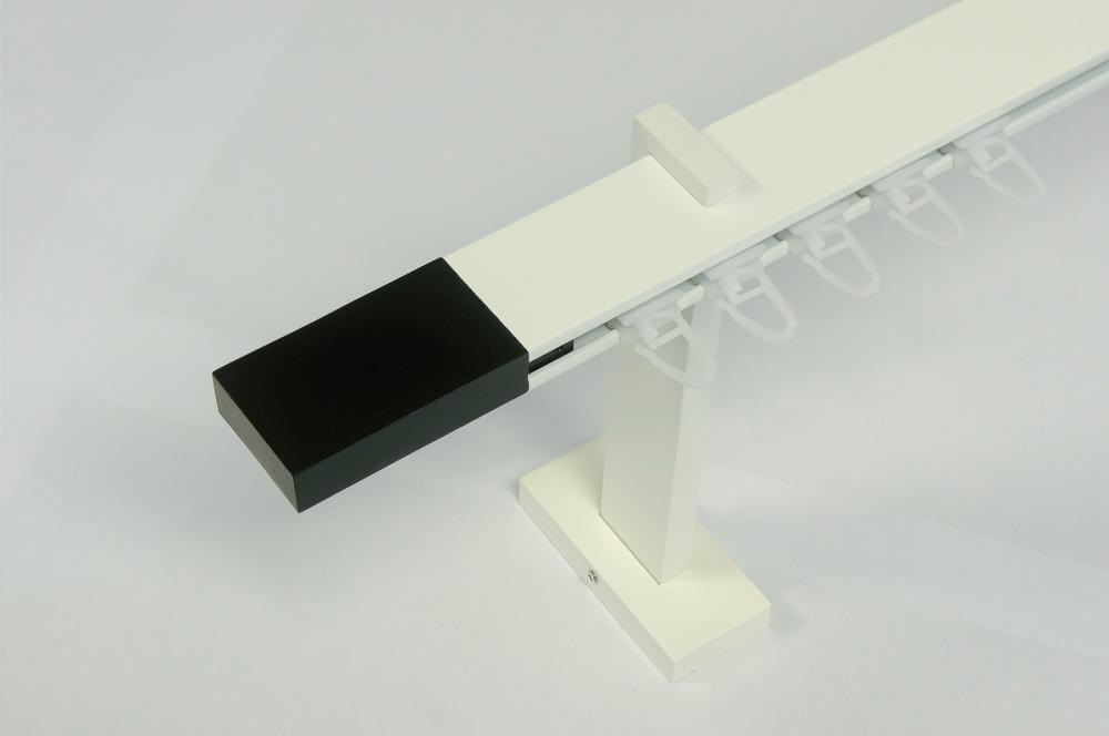 Garnýže SQUARE LINE bílá jednořadá - LINE černá