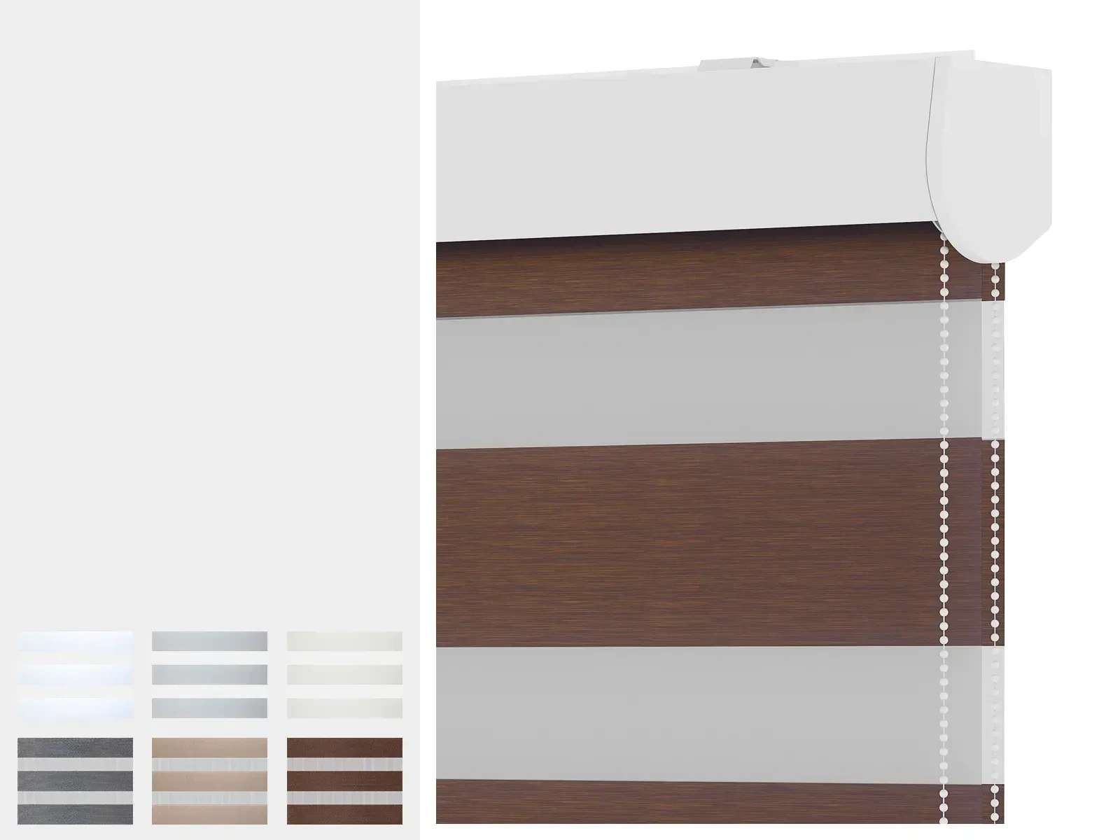 Rolety NOBLE - den a noc - látka EXCLUSIVE