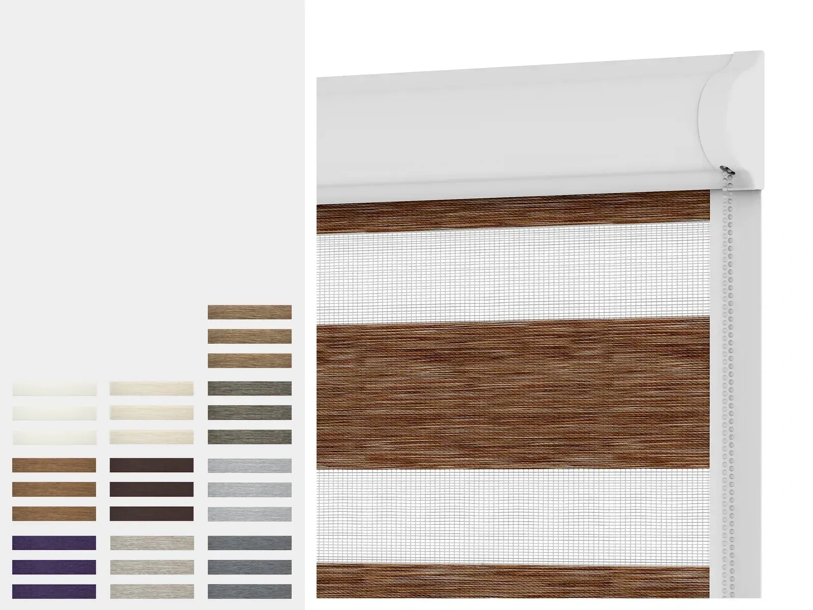 Rolety SWING - den a noc - látka MAURÍCIUS