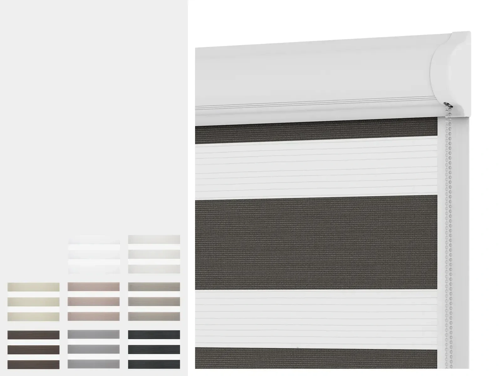 Roleta SWING LITE - den a noc - látka SUMATRA