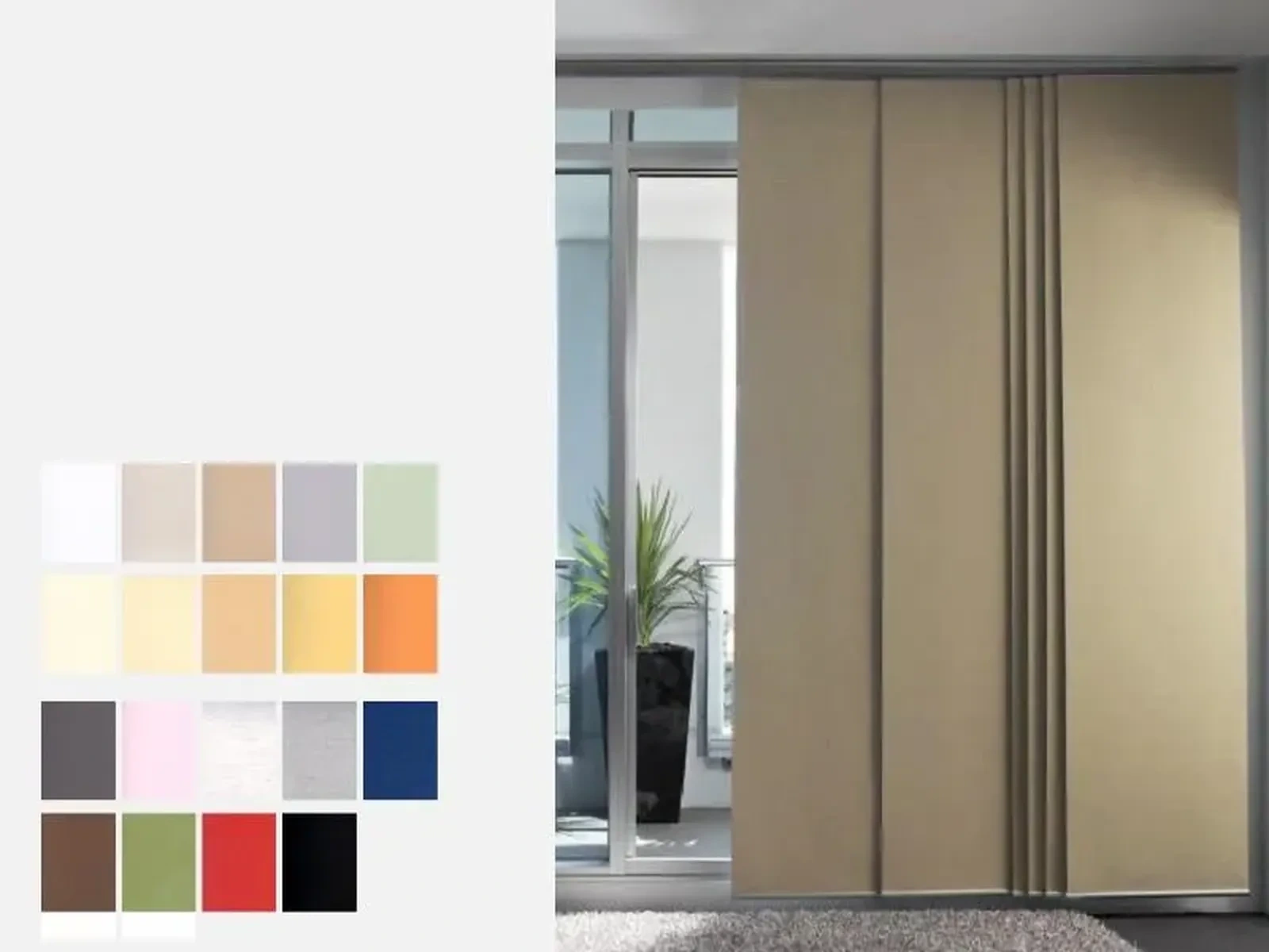 Japonské stěny - látka MADAGASKAR THERMO