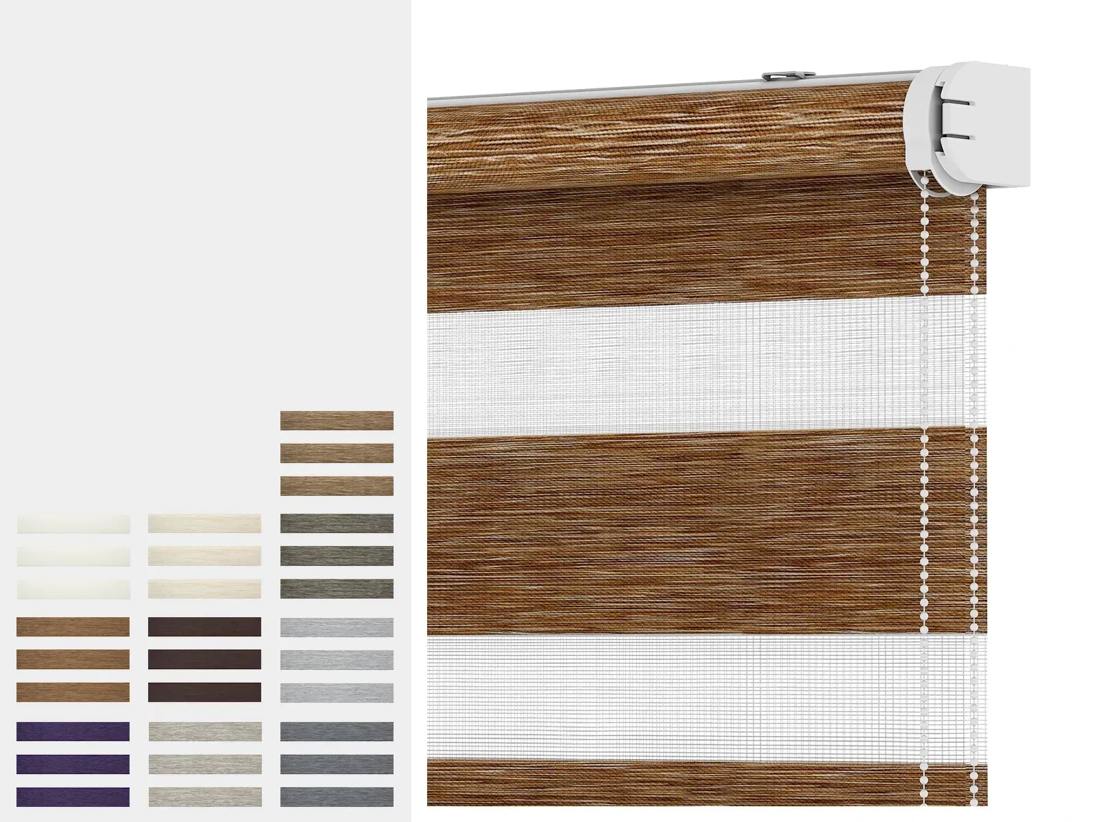 Rolety SOLID M - den a noc - látka MAURÍCIUS