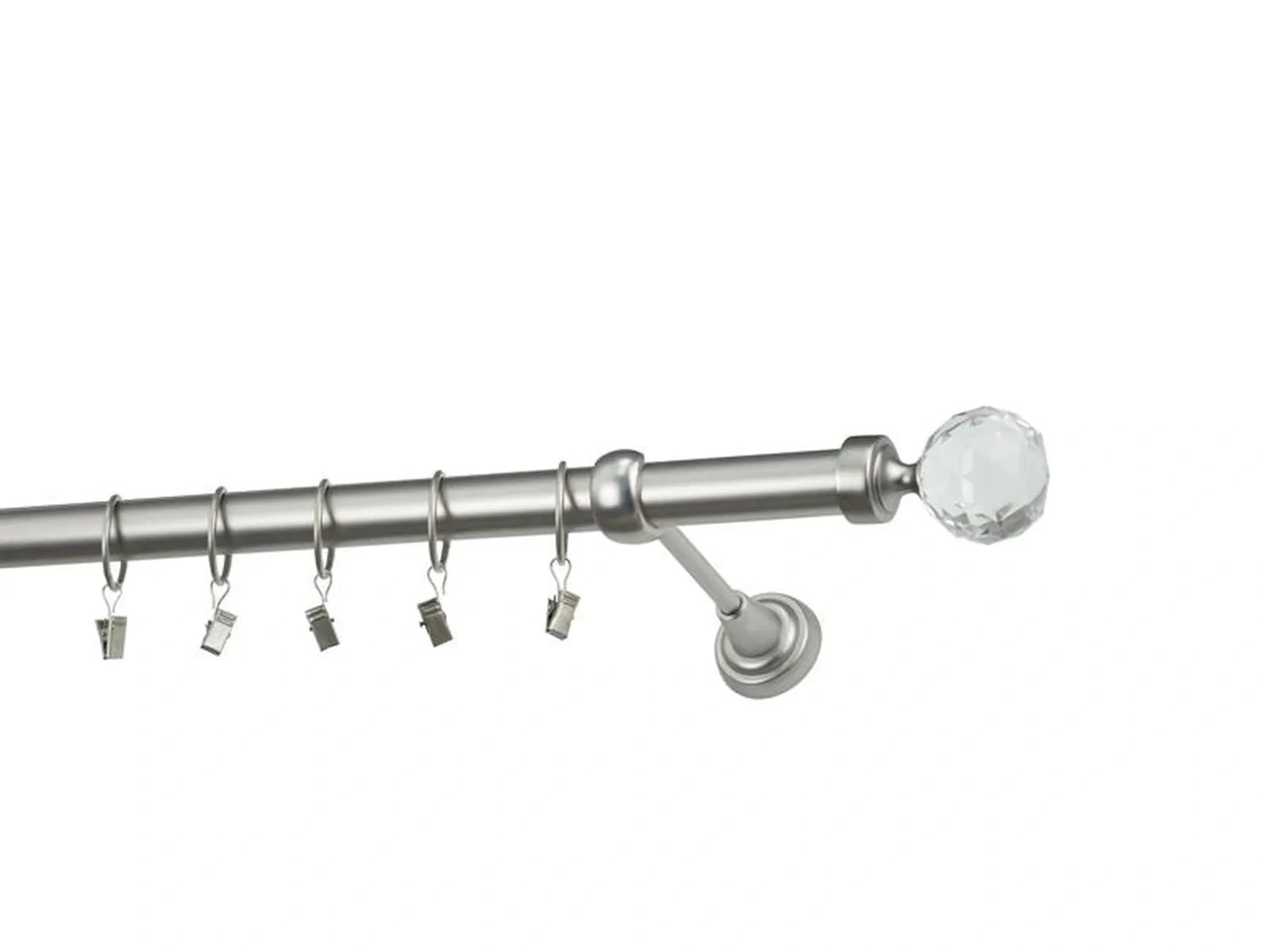 Garnýže 25mm - jednořadá - KOULE CRYSTAL - satin