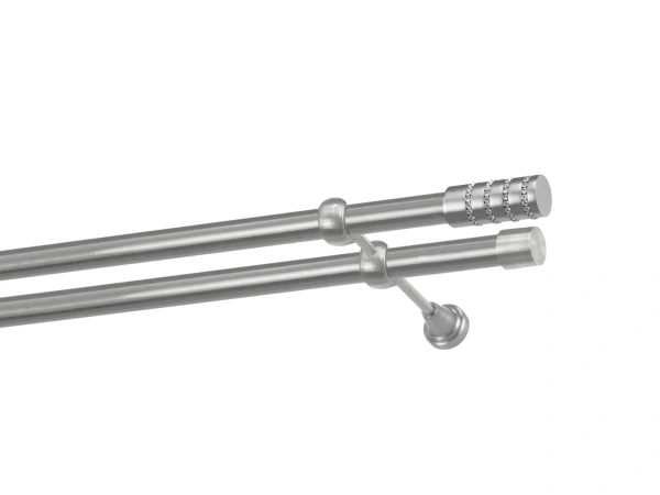 Garnýže 25x25mm - dvouřadá - CYLINDR CRYSTAL - satin 1