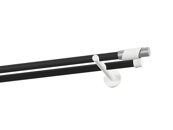 Garnýž 19x19mm obyčejná tyč - 2řada - PARIS - černo bílá 1