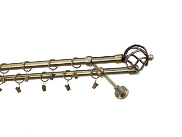 Garnýže 19x19mm - dvouřadá - SPIRAL - antik