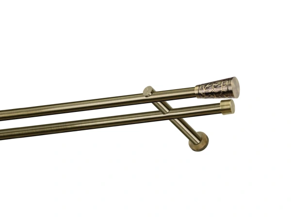 Garniža 19x19mm - drážková tyč - 2rady - SEVILLA - antik 1