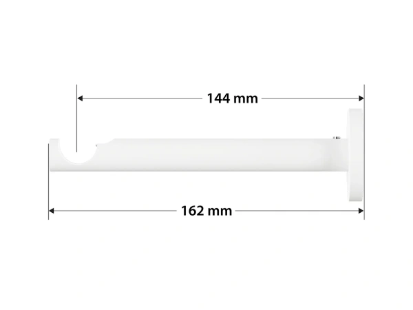 Garnýž 19mm obyčejná tyč - 1řada - TODI MAX - bílá 3