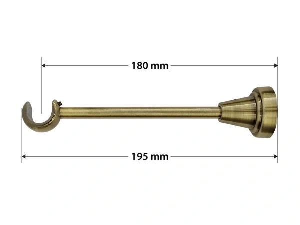 Garnýže 19mm - jednořadá - TRAPEZIUM - antik 4