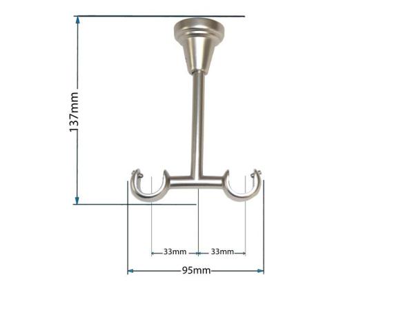 Garnýže 19x19mm - dvouřadá - CYLINDR - satin 4