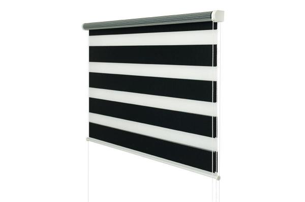 Rolety SOLID S - den a noc -  látka BLACK ELEGANCE 2