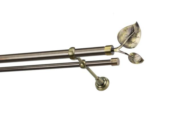 Garnýže 25x16mm - dvouřadá - LIST VELIKÝ antik 1