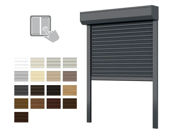 Hliníkové rolety BOX 137mm - výška do 1400mm - MOTOR - VYPÍNAČ