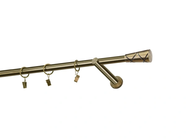 Garnýže 19mm - jednořadá - TRAPEZIUM - antik