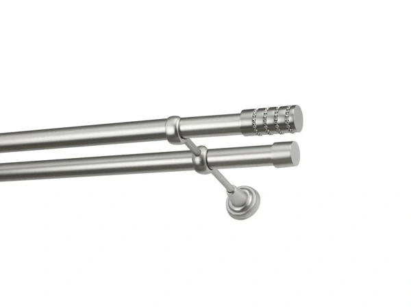 Garnýže 25x25mm - dvouřadá - CYLINDR CRYSTAL - satin 2