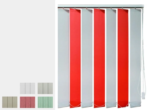 Dvoubarevní vertikální žaluzie - látka VAN GOGH