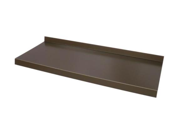 Venkovní hliníkové parapety tažené - bronz elox 1