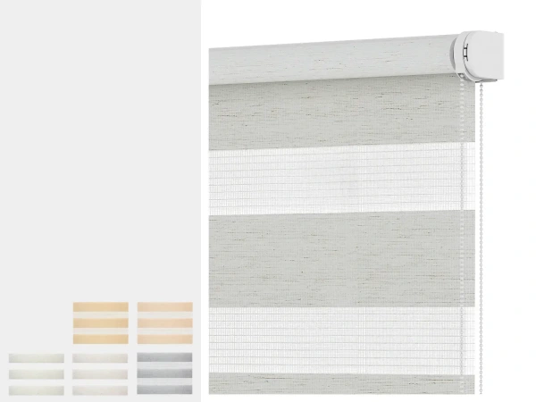 Rolety SOLID S - den a noc -  látka BALI