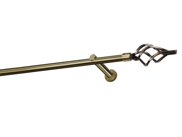 Garniža 19mm - drážková tyč - 1rad - GUĽA AZUR - antik 1