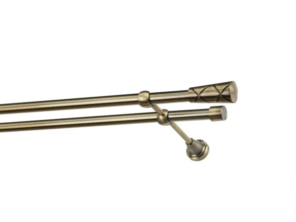 Garnýže 19x19mm - dvouřadá - TRAPEZIUM - antik 2