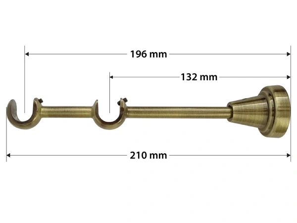 Garnýže 16x16mm - dvouřadá - KOLOSEO - antik 4