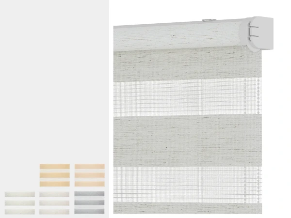 Rolety SOLID M - den a noc - látka BALI