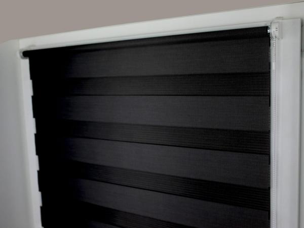 Rolety MINI - den a noc - látka BLACK ELEGANCE 3