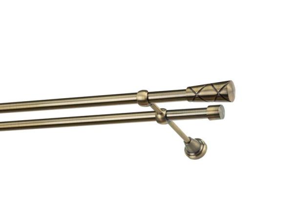 Garnýže 19x19mm - dvouřadá - TRAPEZIUM - antik 1